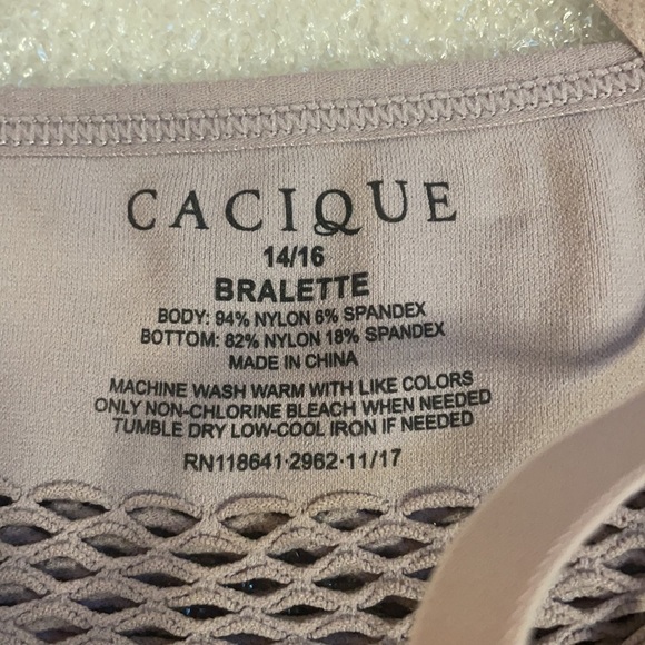 cacique strappy bralette bra high-neck - Picture 6 of 7